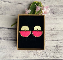 Load image into Gallery viewer, Leather - pink leopard