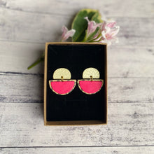 Load image into Gallery viewer, Leather - pink leopard