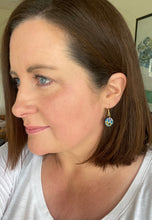 Load image into Gallery viewer, Leather/fabric drops - black circles