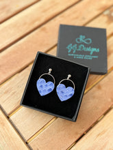 Load image into Gallery viewer, Love Hearts - Blue Textured
