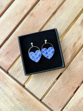 Load image into Gallery viewer, Love Hearts - Blue Textured
