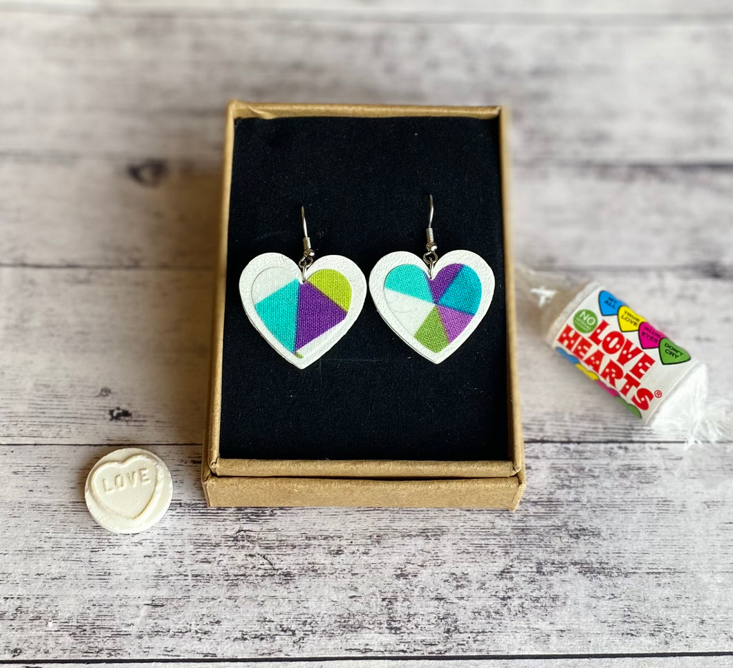 Love heart - white/geometric