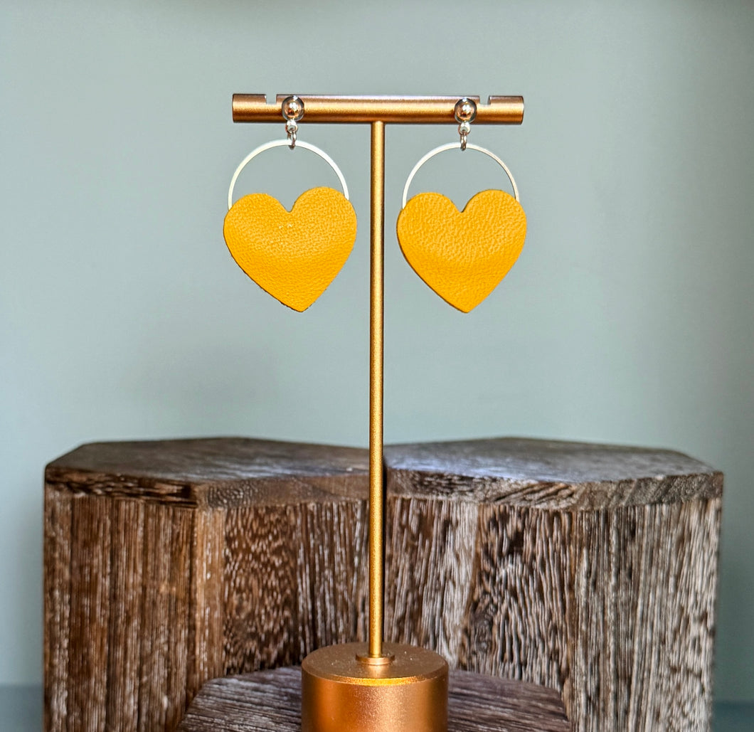 Love Hearts - yellow/mustard