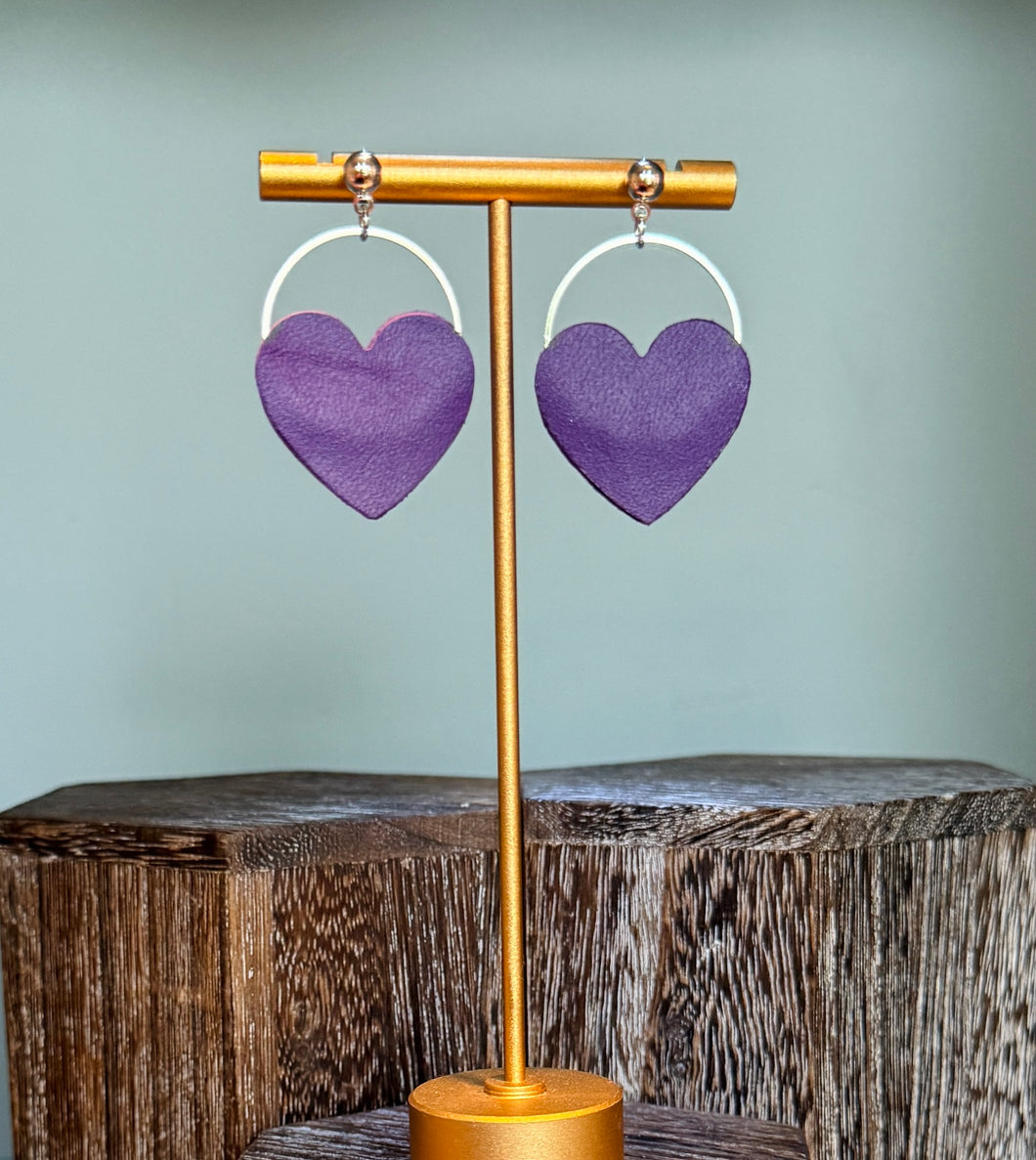 Love Hearts - purple