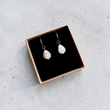 Load image into Gallery viewer, Freshwater Pearl Earrings - large silver
