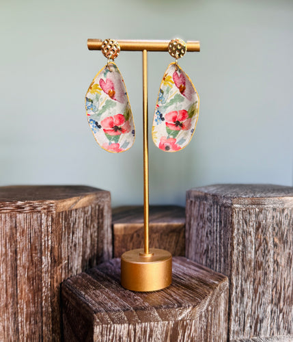 Irish mussel shell earrings
Liberty London fabric