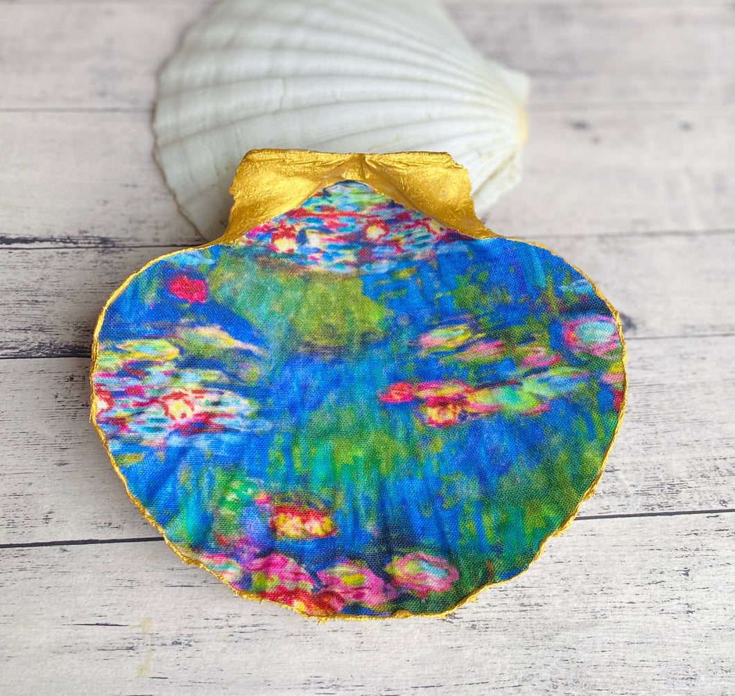 Scallop trinket dish - Monet