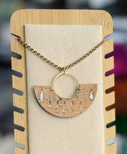 Load image into Gallery viewer, Cork Oak Necklace - gold/natural
