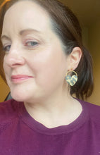 Load image into Gallery viewer, Leopard heart earrings
