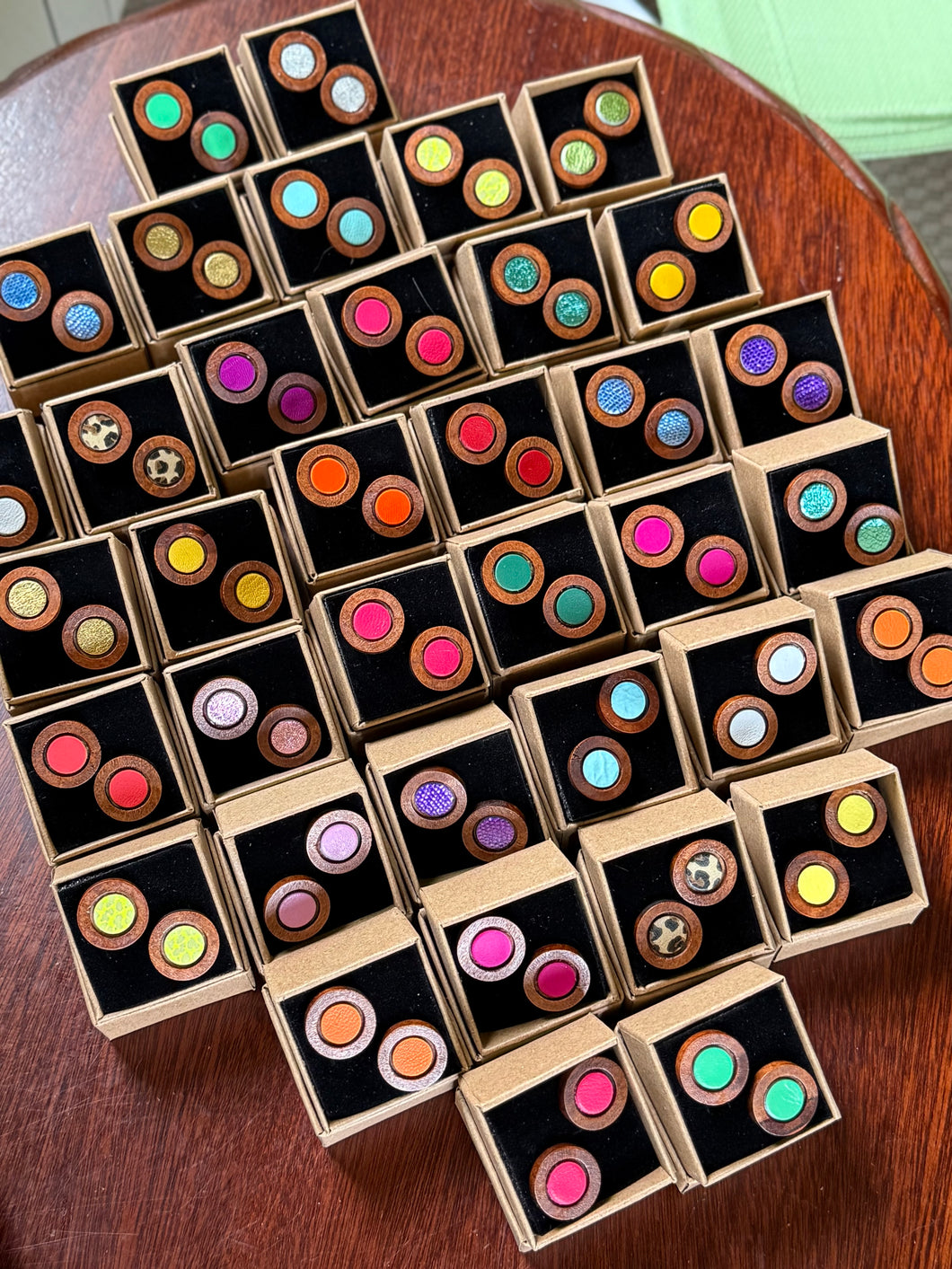 Studs - wood & leather