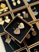 Load image into Gallery viewer, Gold Heart Hoops
