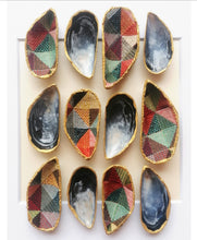 Load image into Gallery viewer, Shell art mussel shell art handmade in Ireland made local Irish design Irish craft Unique gift fabric shells 
