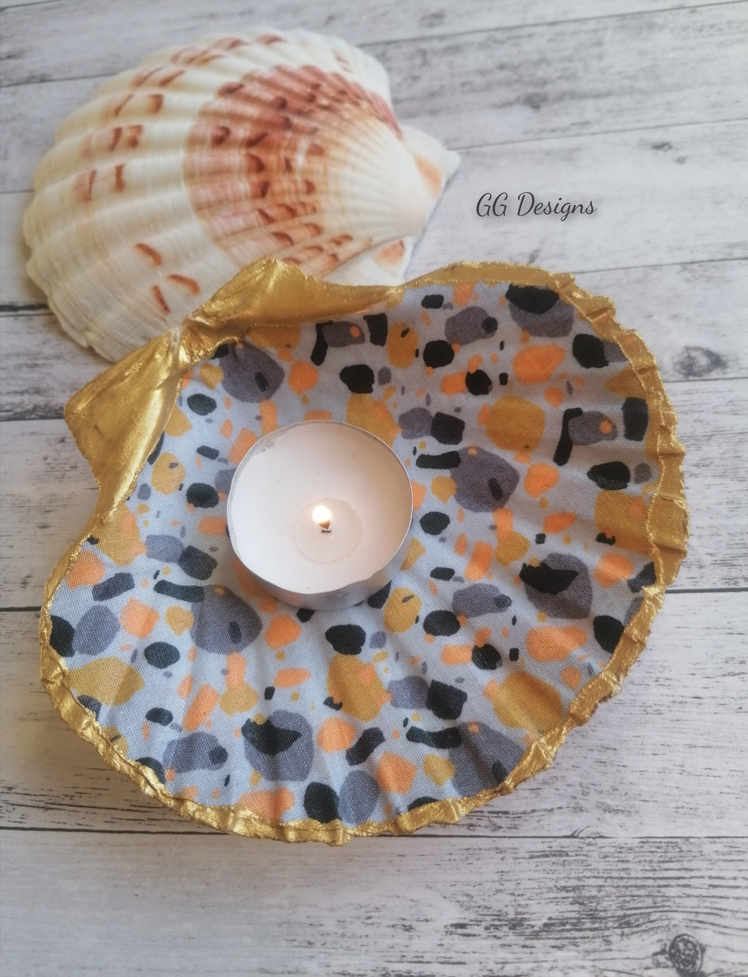 Scallop Trinket Dish - yellow pop